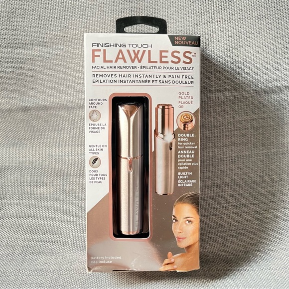 Finishing Touch Flawless Facial Hair Remover Epilator Blush Peach Fuzz Trimmer - Picture 14 of 14